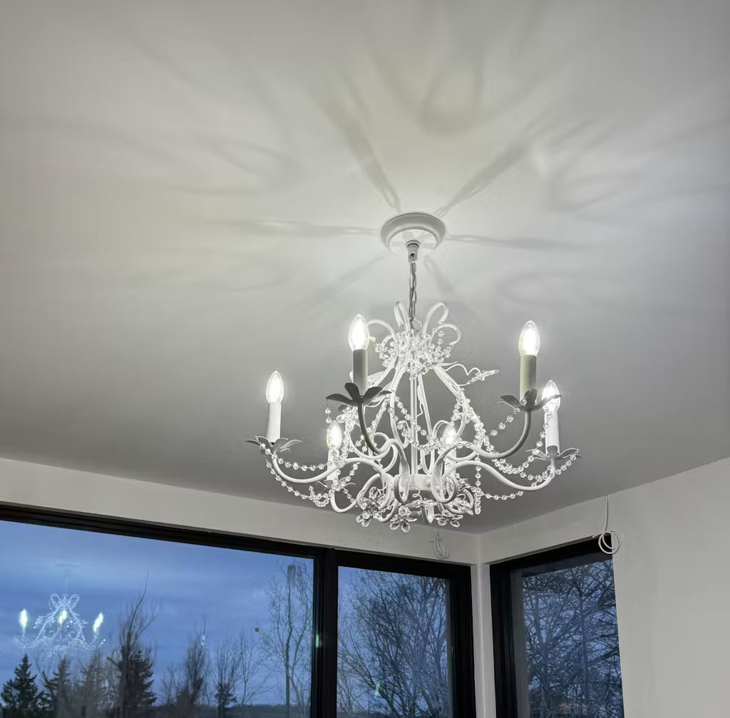 Chloe Crystal Chandelier in White